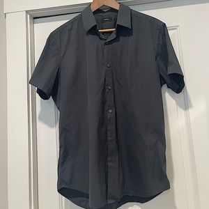 Theory men short sleeve dress shirt size M